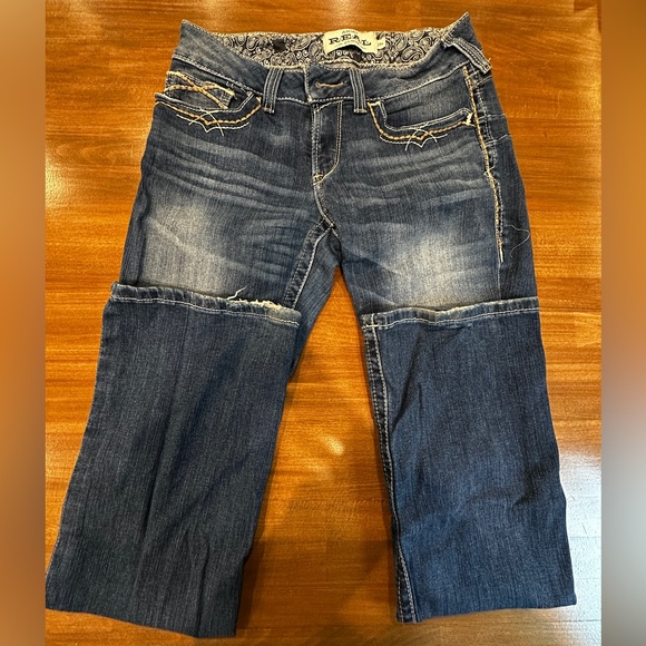 Ariat Mid Rise Bootcut Denim Jeans - Picture 2 of 3